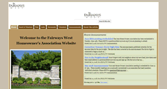Desktop Screenshot of fairwayswest.org